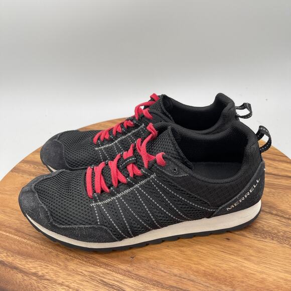 Merrell Alpine Sport Shoes Mens 9 Black Leather Hiking Walking Casual Sneakers main image 5
